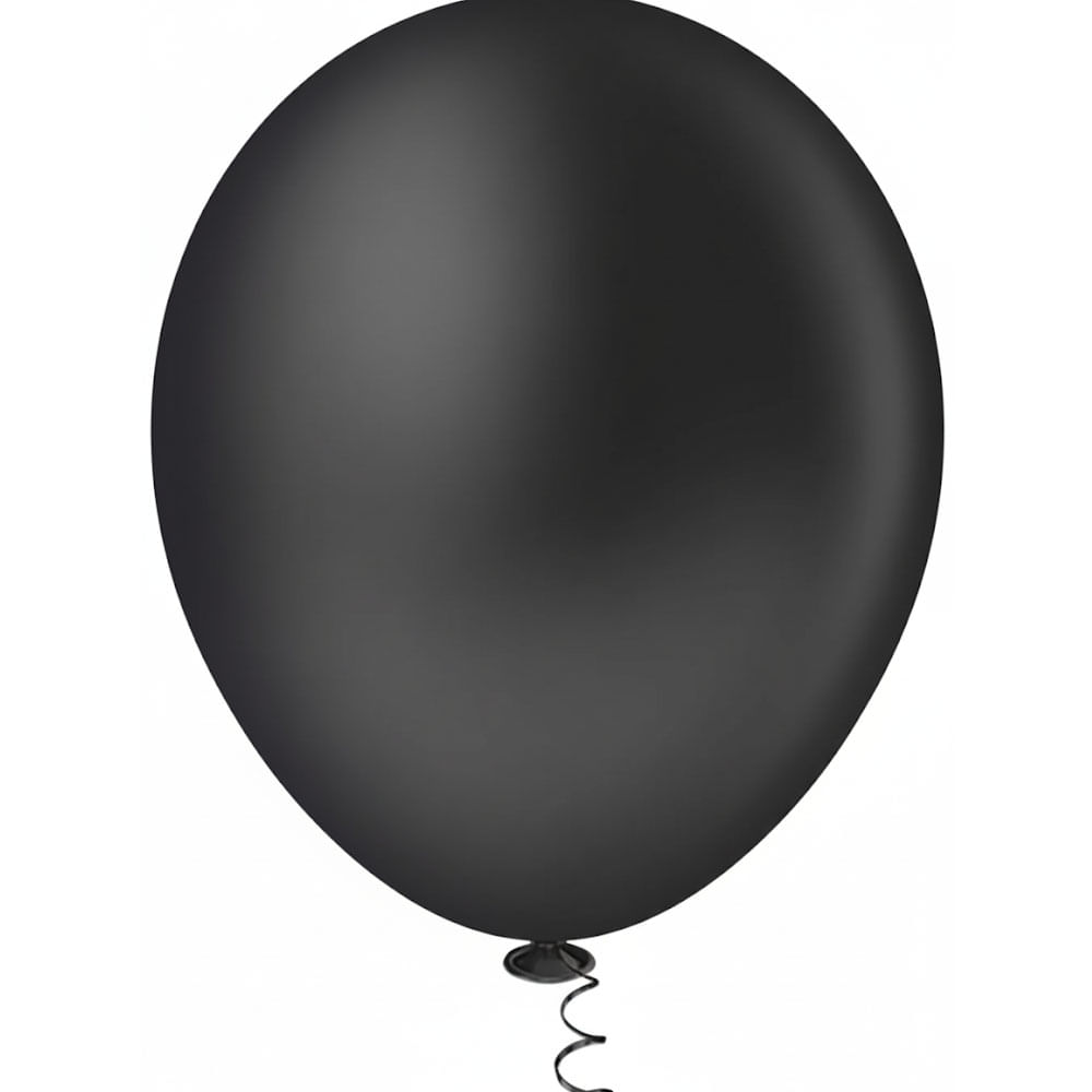 Encontraproduto.com.br - Balão GranFesta Redondo Tamanho 9 Preto c/50 - Pic Pic